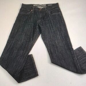 Structure Jeans Mens Size 32x30 Gray Black Sim Steaight Leg